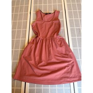 Cynthia Rowley Dusty Rose Pink Stretch Fit & Flare Festival Dress Spandex Sz S